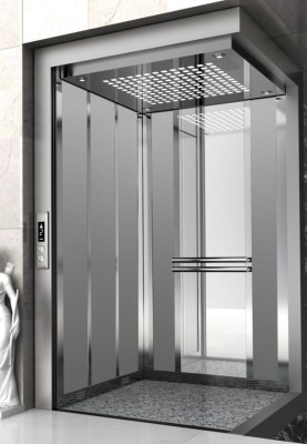 Glass elevator door 1