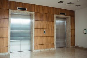 View of lift in office
